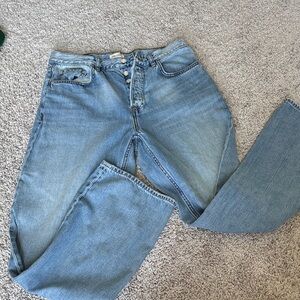 GRLFRND Light Blue Straight Leg Jeans